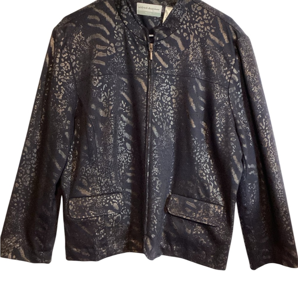 Alfred dunner Black and brown Women's Jacket size 16p
